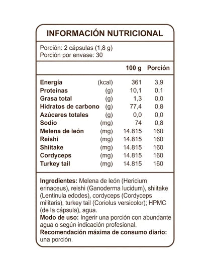 Mushroom Mix Evolutrion — información del producto