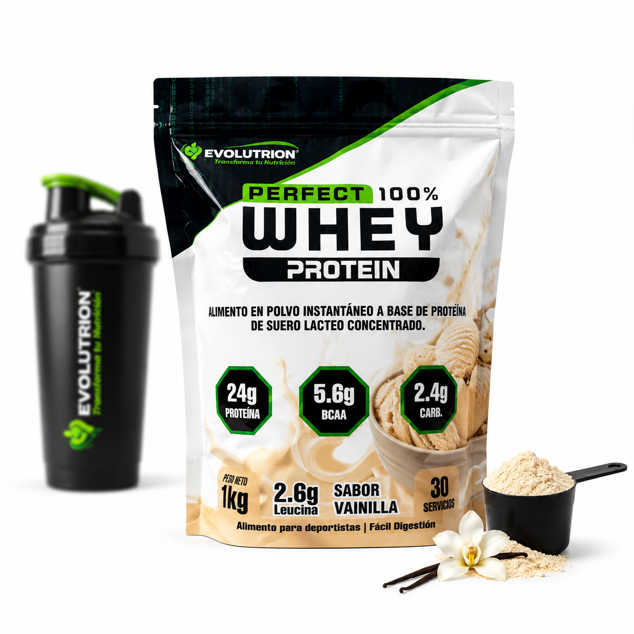 PRECIO CYBER! Pack 2 Proteínas Perfect 100% Whey de 1 kg diferentes sabores
