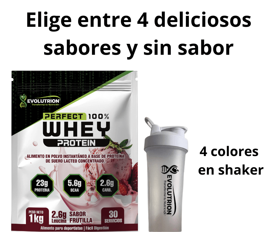 Proteina Perfect Whey 1 kg + Shaker 700ml