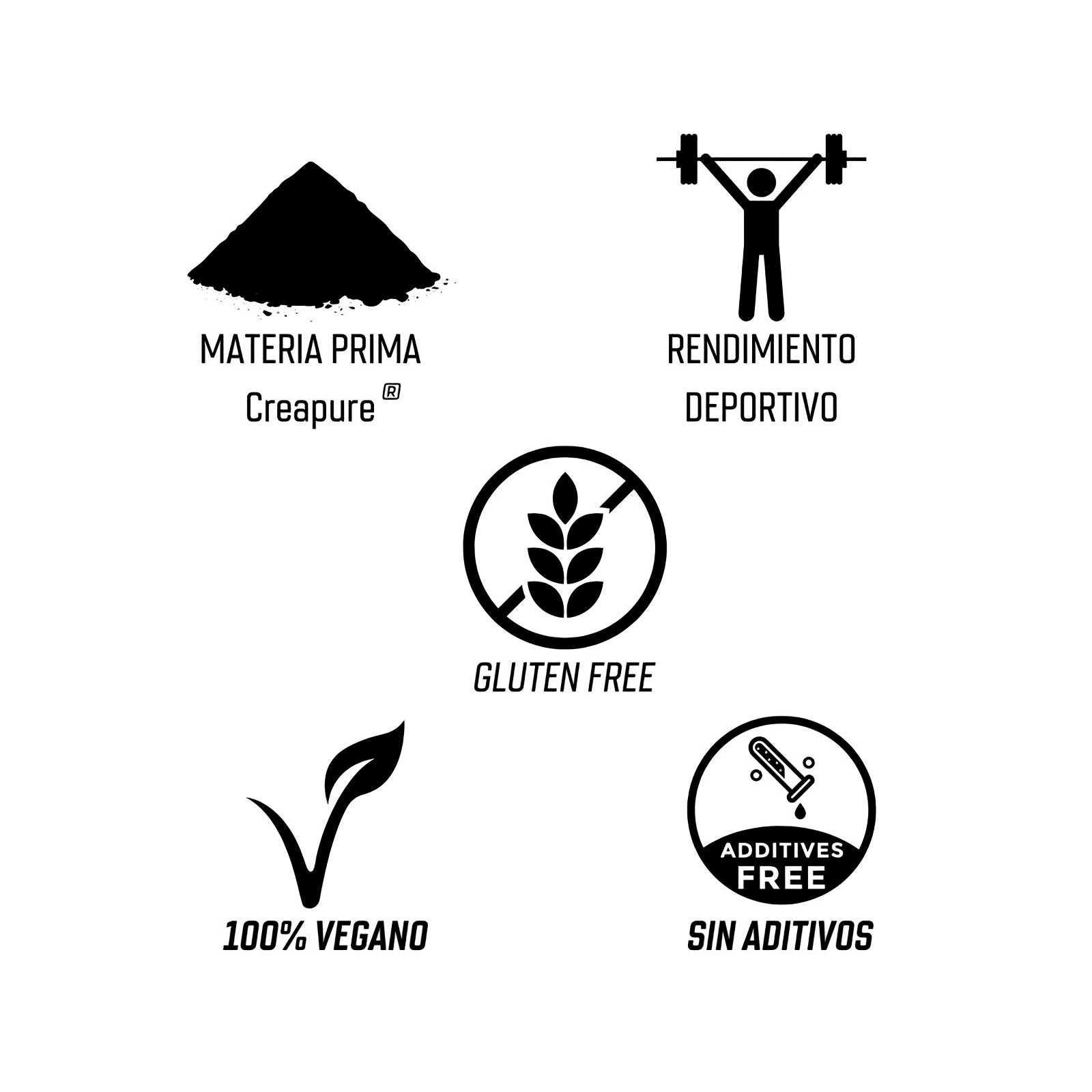 Creatina Monohidrato Creapure® Evolutrion de 250g – Pureza Superior para Atletas – Envío Gratis