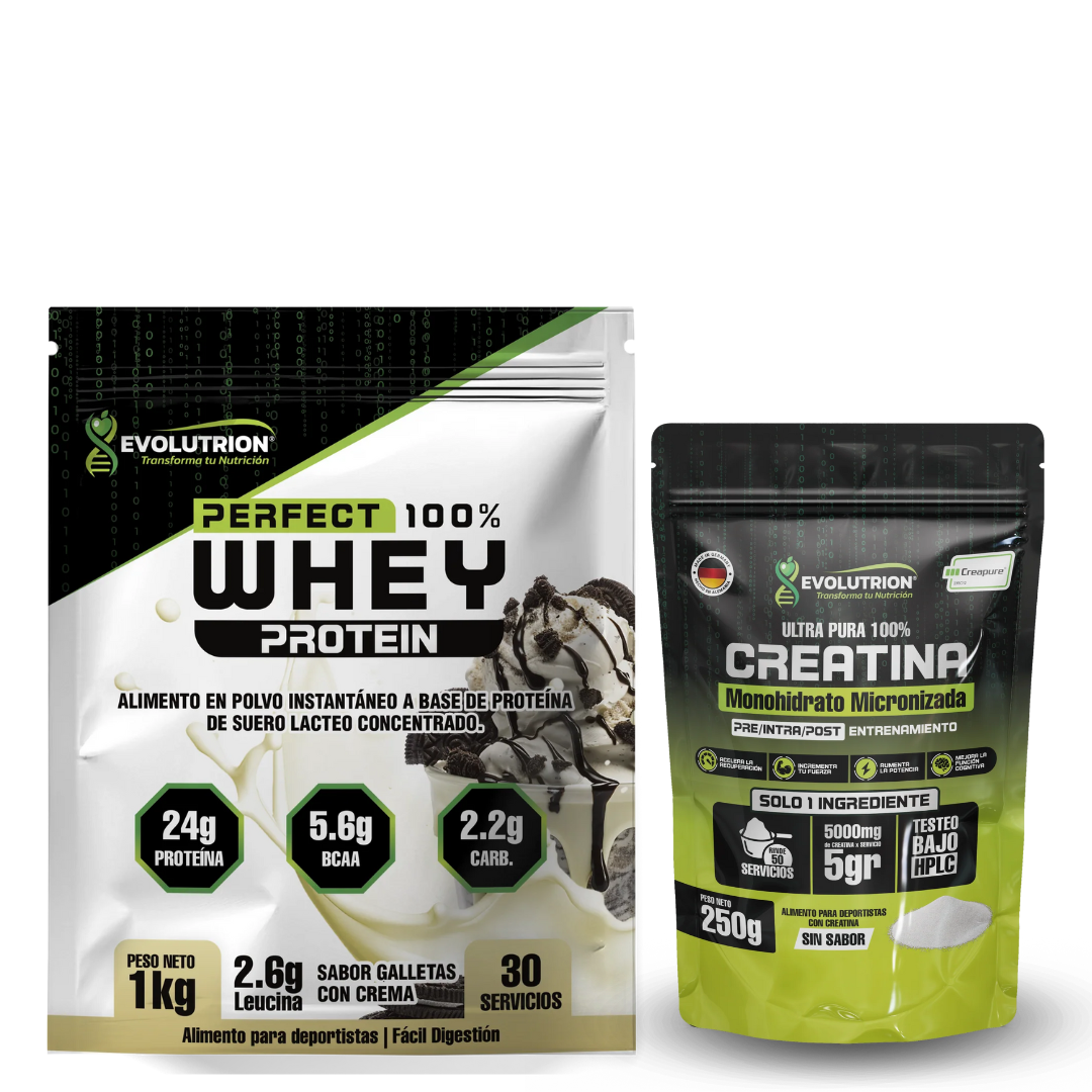 Creatina con sello Creapure + Proteina 1 kg