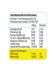 Up Omega 3 Junior Ultra 230 Dha, 120 Microcápsulas
