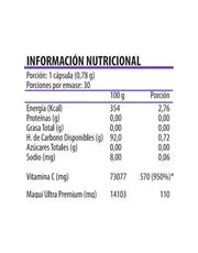 Qi Max C, Concentrado de Maqui más Vitamina C, 30 Caps