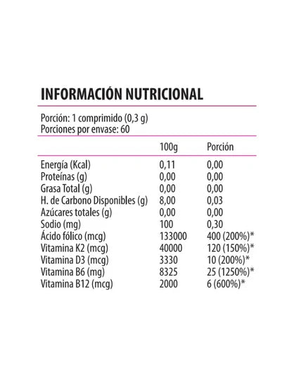 Vitamin UP MultiBone Max, Multivitamínico Óseo, 60 comp.