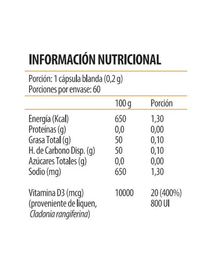 Vitamin UP Vitamina D3 20 mcg 800 UI, 60 cap