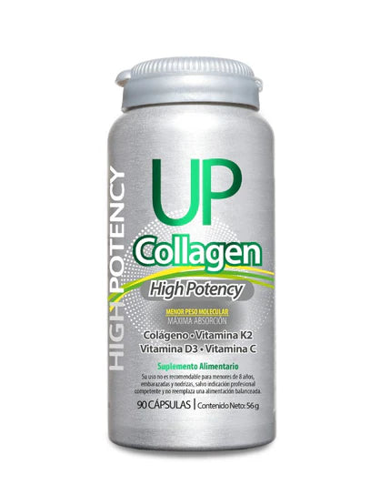 Collagen UP High Potency, Colágeno + Vitaminas C+D3+K2, 90 Caps
