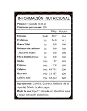 CAFEINA 320mg - 200 capsulas