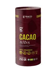 Cacao Nibs Orgánico en Grano, 250g