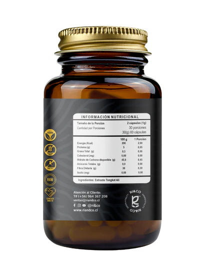 Tongkat Ali, 500mg, 60 caps