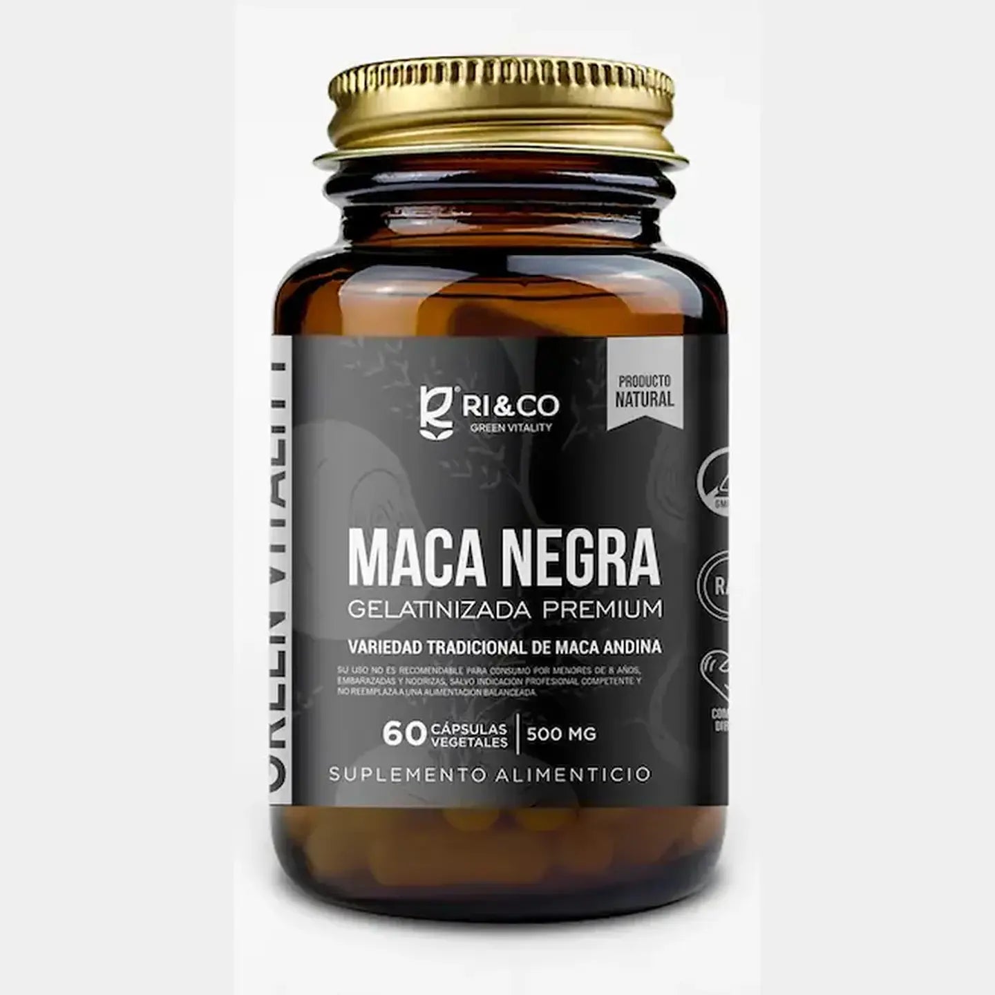 Maca Negra Gelatinizada Evolutrion 60 cápsulas x 500mg