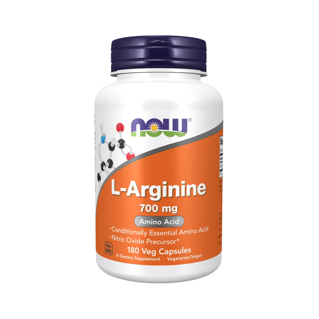 L-Arginine 700 mg 180 Caps - Now Foods