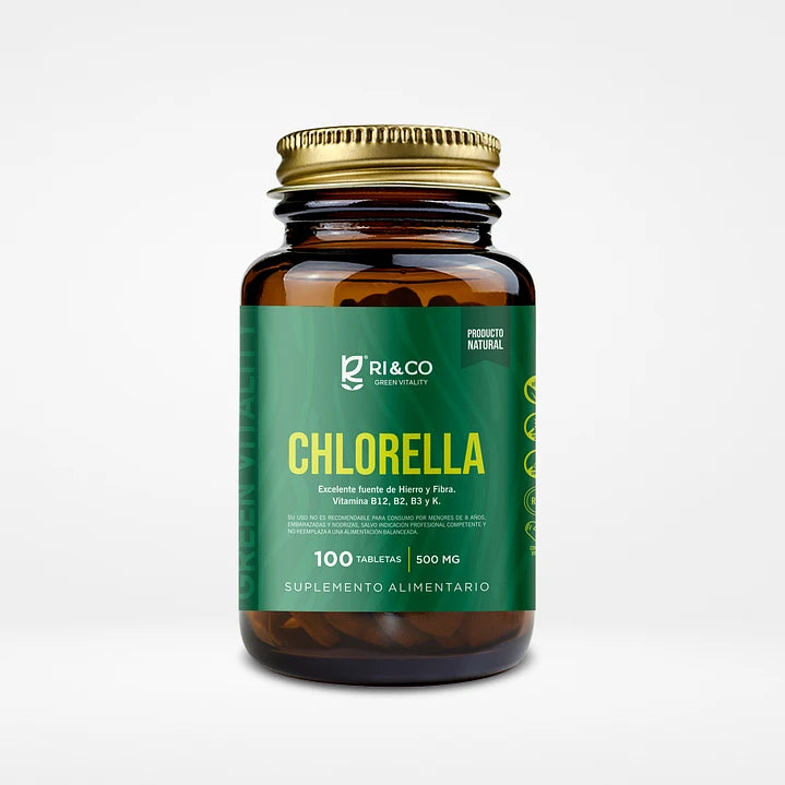 Chlorella 500mg 100 Tabletas - RI&CO