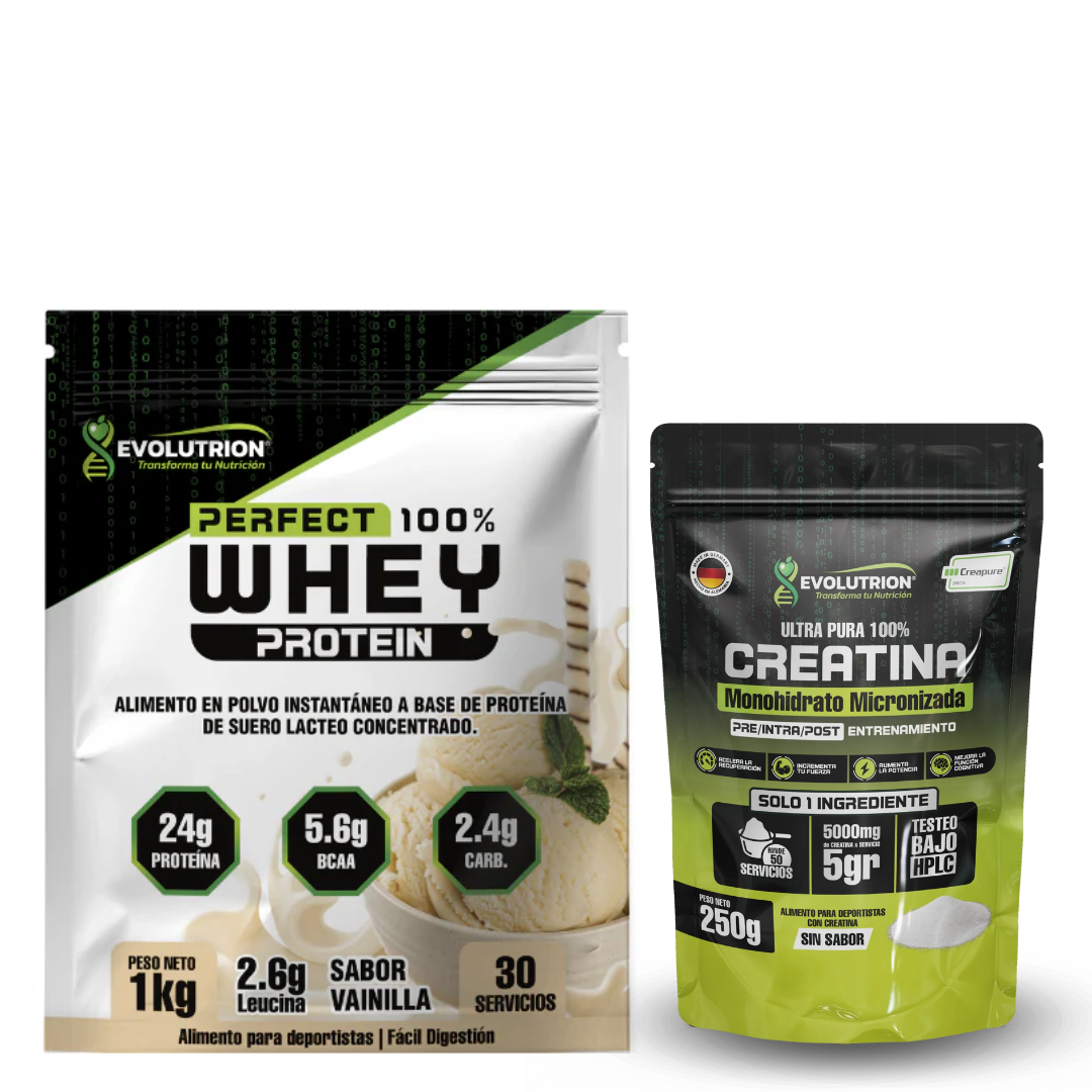 Creatina con sello Creapure + Proteina 1 kg