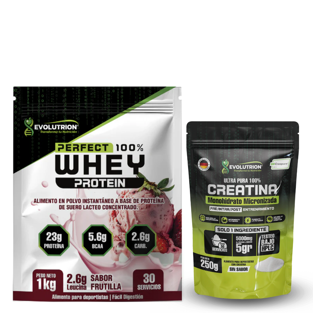 Creatina con sello Creapure + Proteina 1 kg