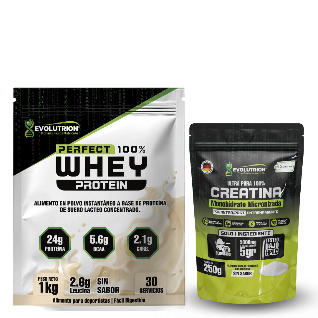 Creatina con sello Creapure + Proteina 1 kg