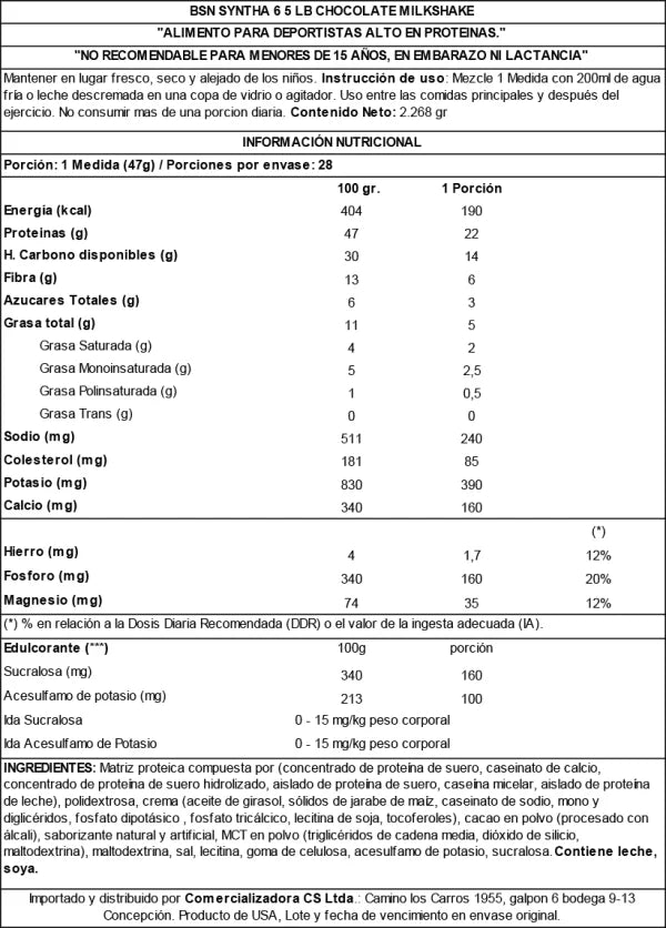 Proteina Syntha-6  5 libras