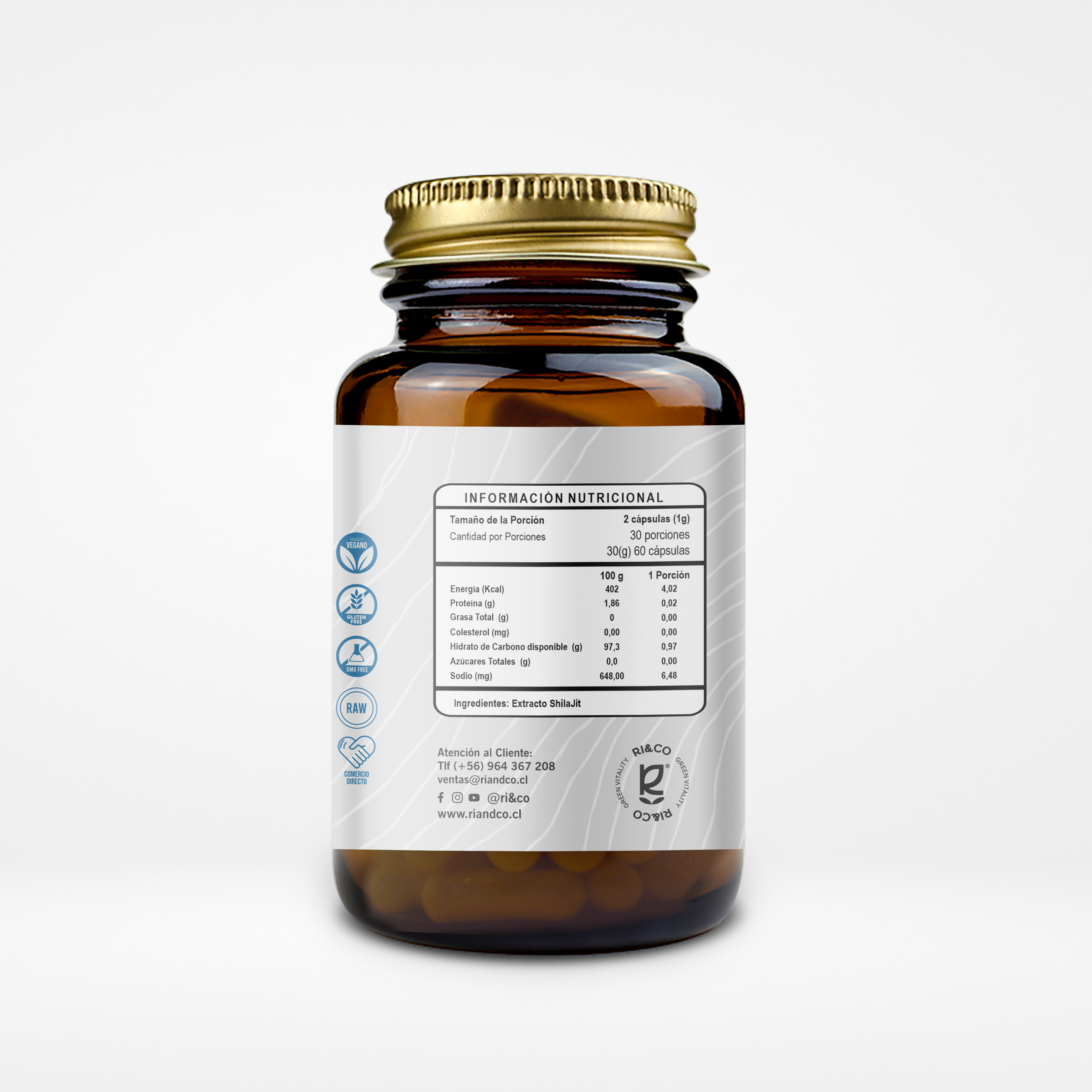 Shilajit Evolutrion - información del producto