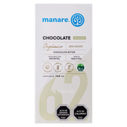 Chocolate Sin Azúcar 62% Cacao Orgánico 100g Eritritol