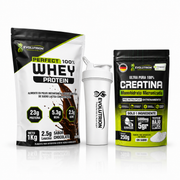 Trio Pack Evolutrion: proteína, creatina Creapure® y shaker 700 ml