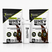 Pack 2 Proteínas Perfect Whey 1 kg + shaker Evolutrion 700 ml de regalo