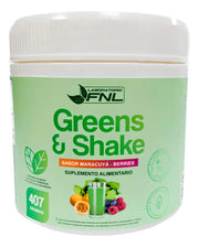 Greens & Shake batido verde detox Evolutrion sabor maracuyá berries 407 g