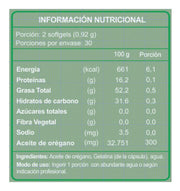 OREGANO OIL  60 cápsulas softgel