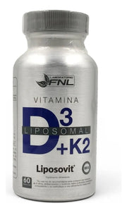 Vitamina D3 Liposomal + K2 Evolutrion, 60 cápsulas de 800 UI