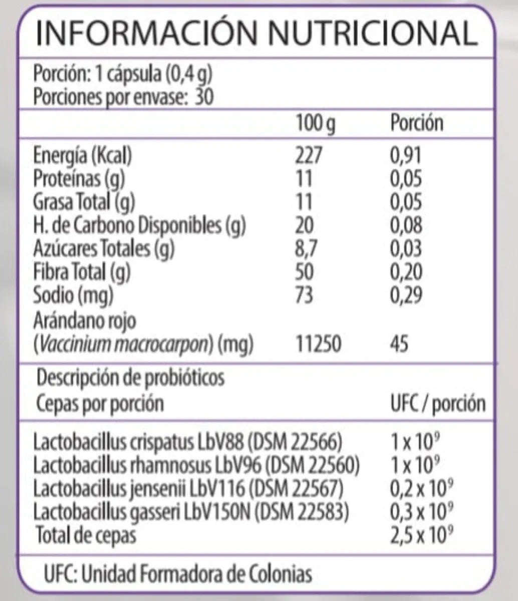 Probiotix + Cranberry 2,5 Bill 30 Caps