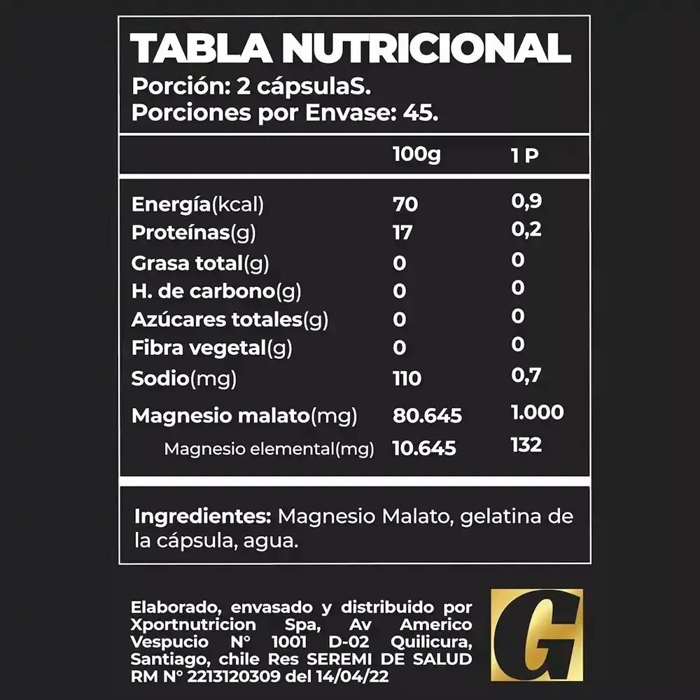 Magnesio Malato Pro - 90 Capsulas