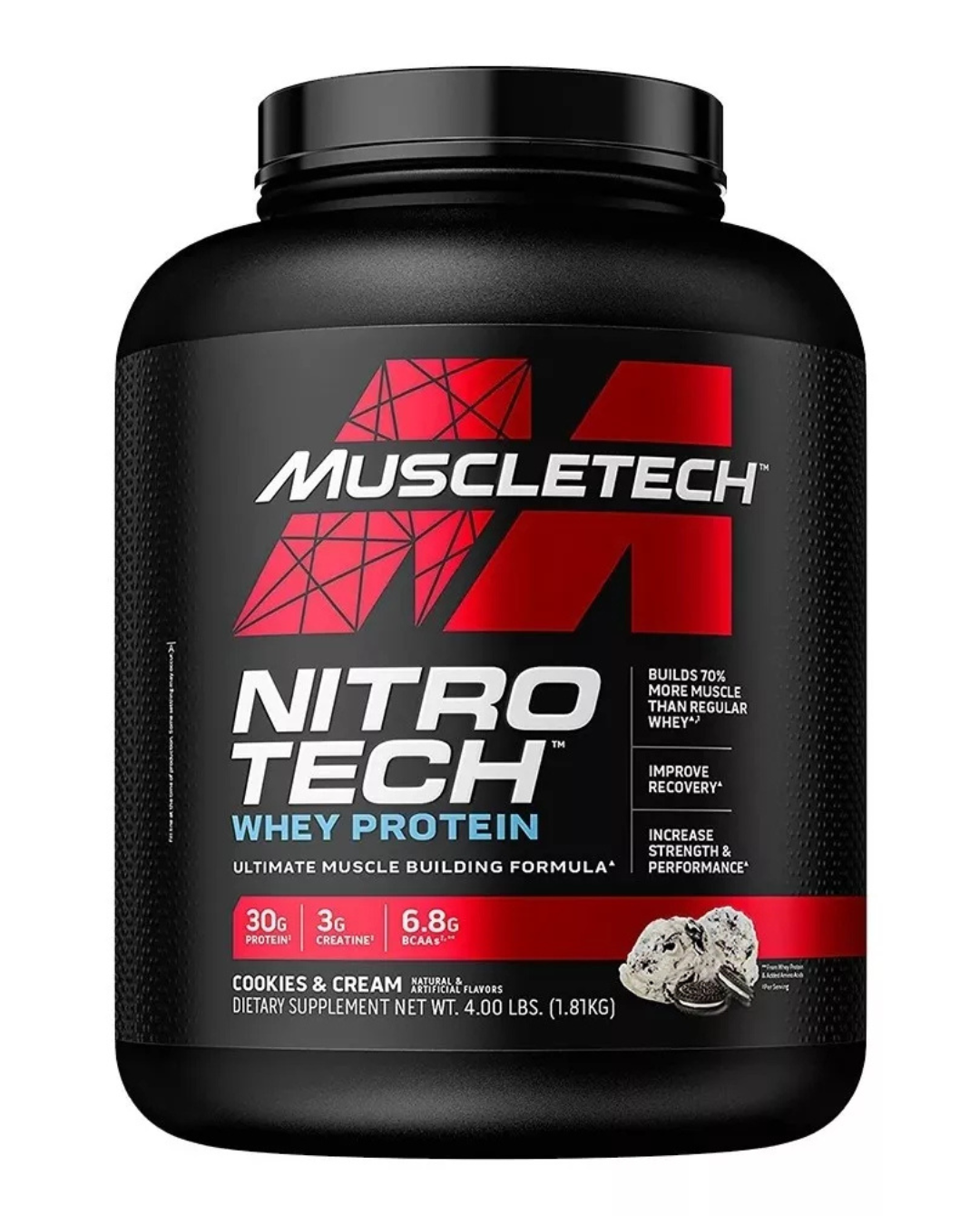 Nitro Tech Whey Protein 4 Lb