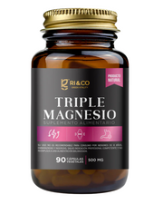 Triple Magnesio (Malato, Bisglicinato, Taurato) 500mg 90 Cápsulas Vegetales