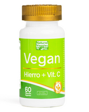 HIERRO + VIT C 60 CAPS VEGAN