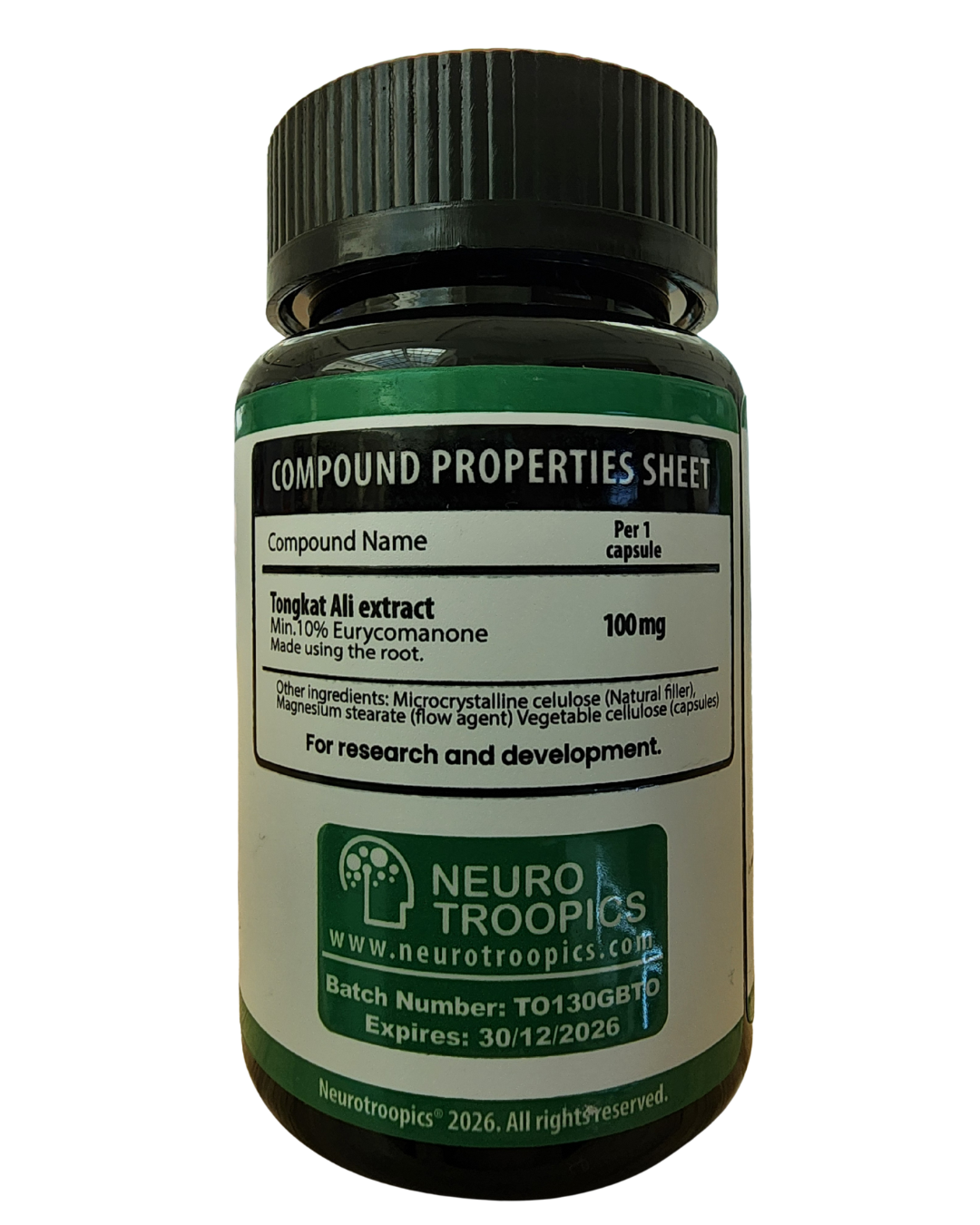 Tongkat ali 10% 30 cápsulas