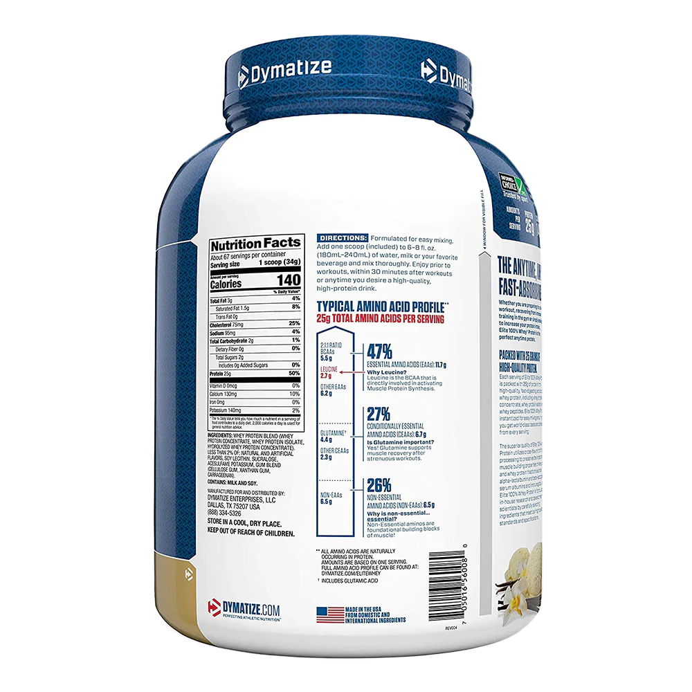 Dymatize Elite 100% Whey Proteina 5 Lb