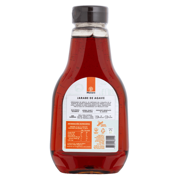 Jarabe de Agave Raw 330g Orgánico