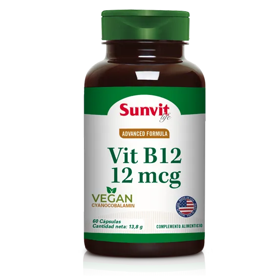 Vitamina B12 12 Mcg 60 Caps