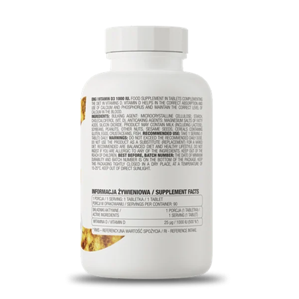Vitamin D3 1000 UI 90 Tabs