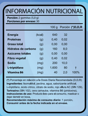 L-Triptófano Complex 60 Gomitas Frambuesa Sin Azúcar