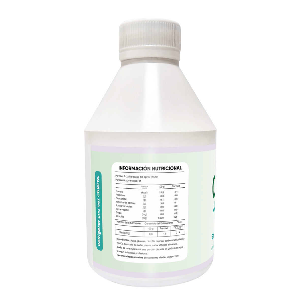 Clorofila líquida 660 ml sabor menta