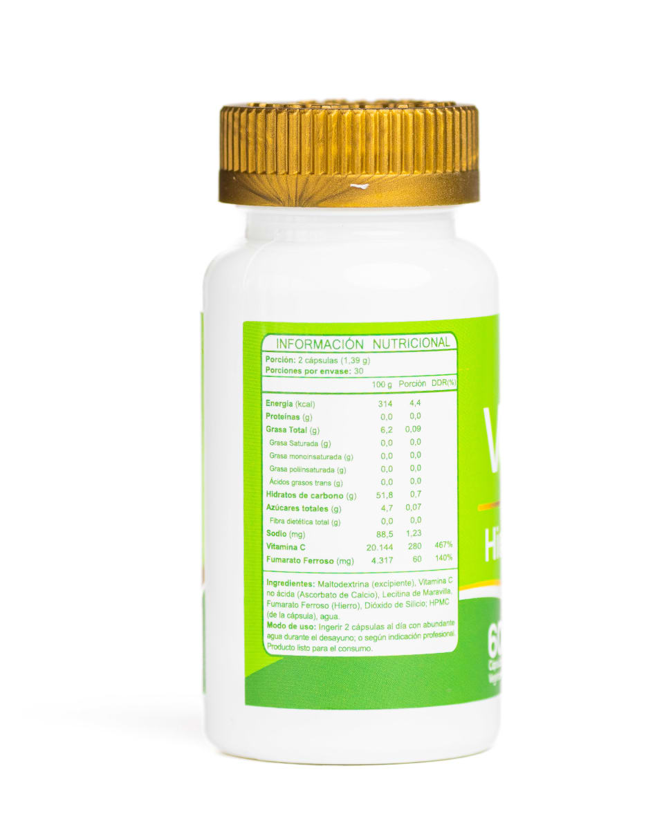 HIERRO + VIT C 60 CAPS VEGAN