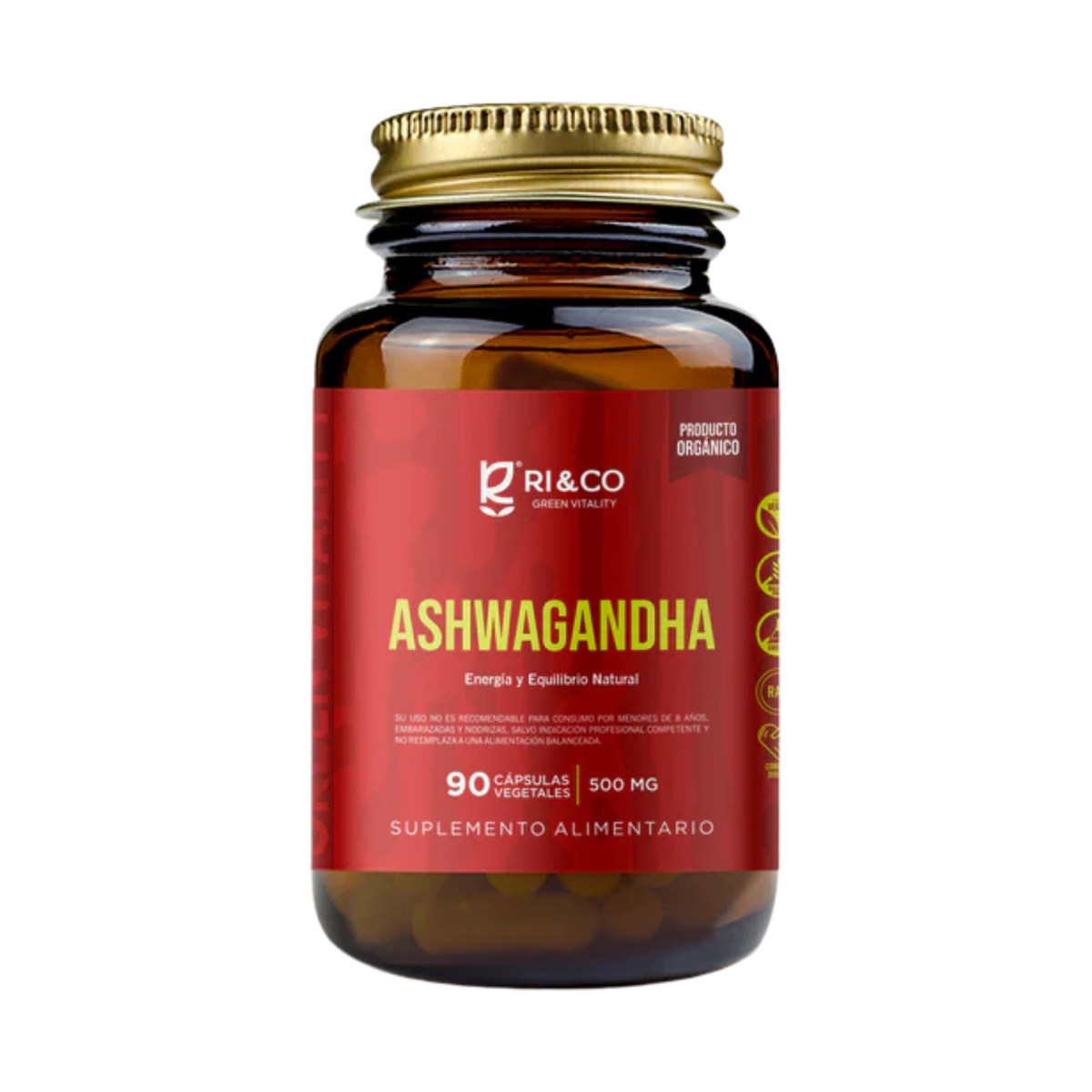 Ashwagandha 500mg 90 Caps - Evolutrion Chile