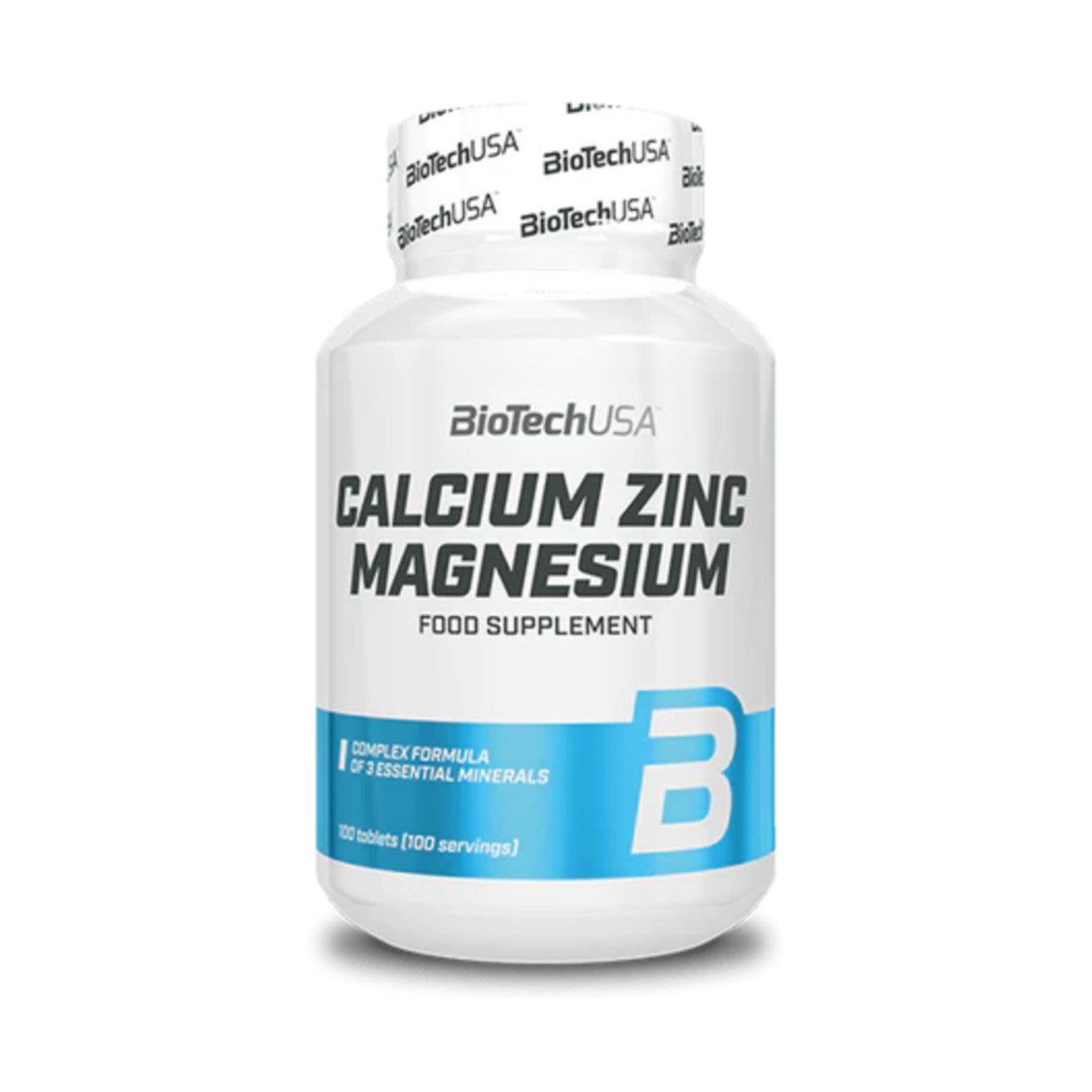 Calcium Zinc Magnesium – BioTechUSA (100 tabletas | 100 porciones) - Evolutrion Chile