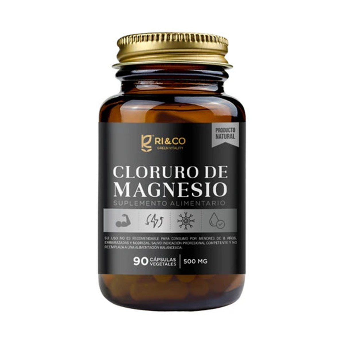 Cloruro de Magnesio 500mg 90 capsulas - Evolutrion Chile
