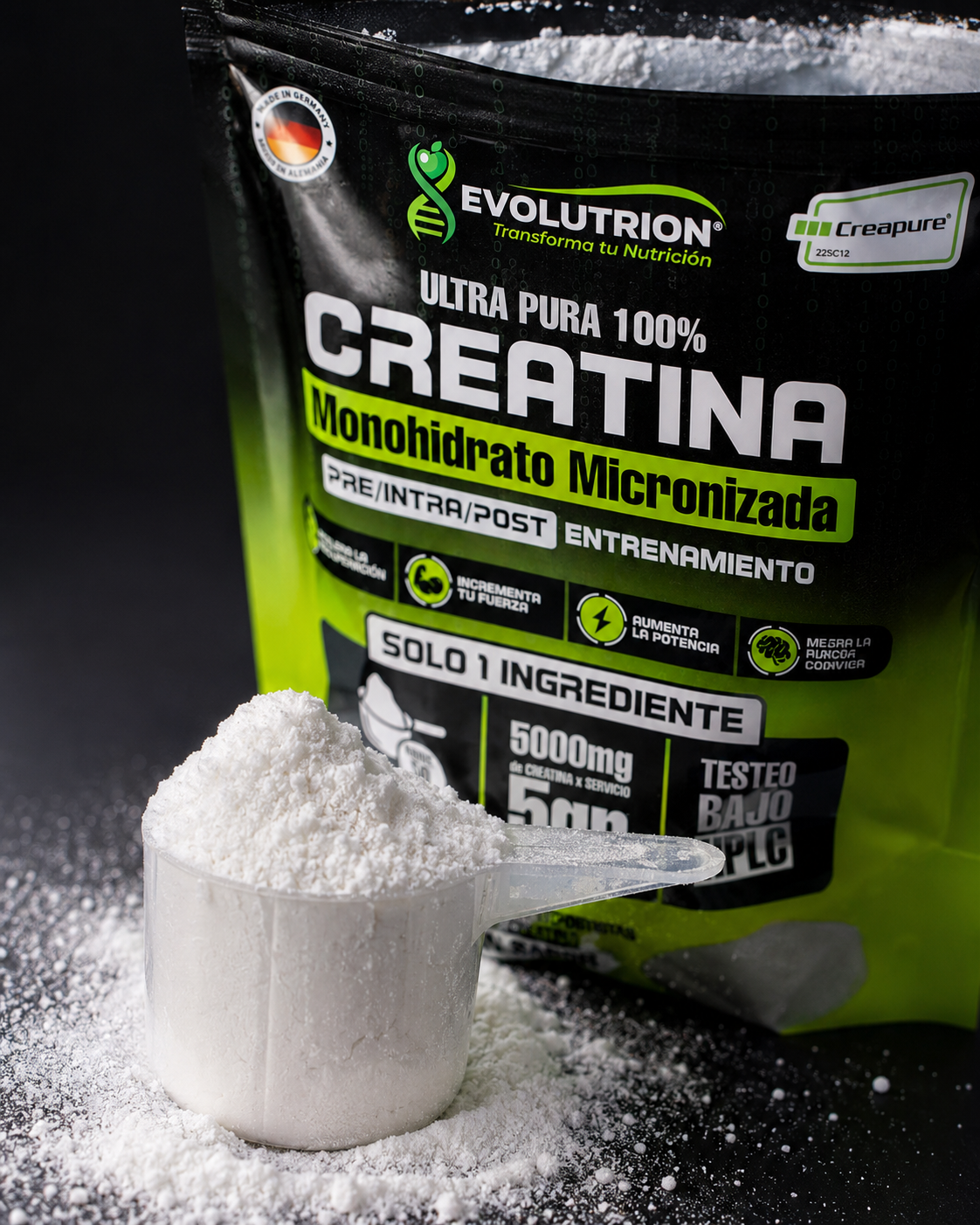 Pack 2 Creatinas Monohidrato Creapure® Evolutrion 250g c/u — Ahorra Más, Rinde Más