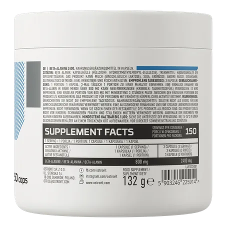 Beta Alanina 2400 Mg 150 Caps