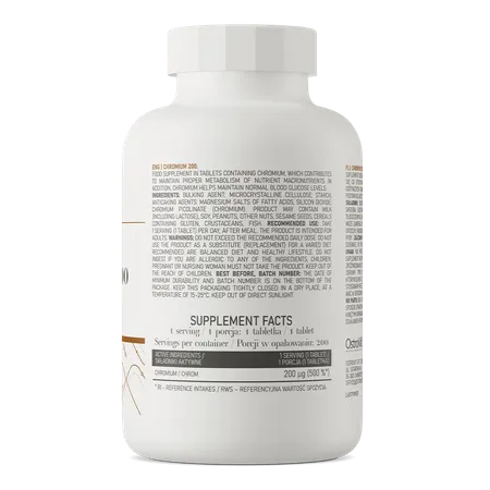 Ostrovit Quemador Cromo 200 Ug 200 Tabs