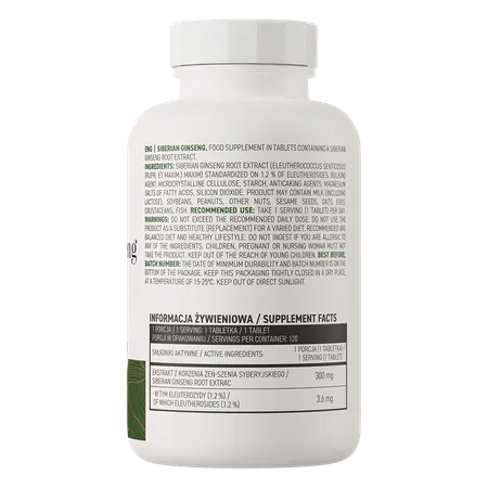 Ginseng Siberiano 120 Tabs