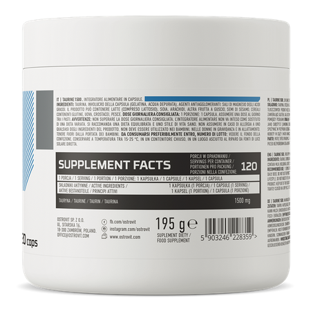 Taurina 120 Capsulas