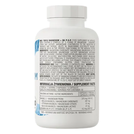 Triple Magnesio + B6 P-5-P 90 Caps