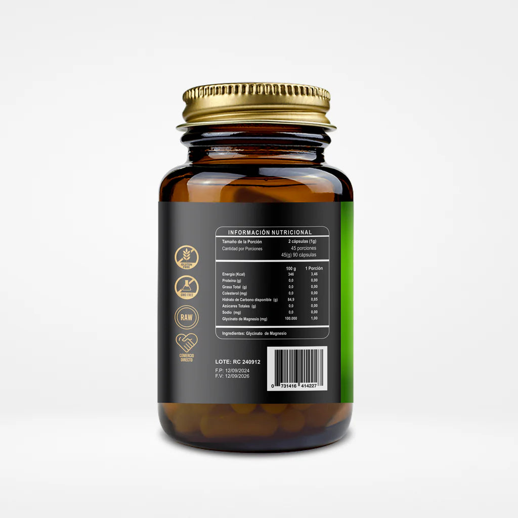 Glycinato de Magnesio 90 cap Ri&Co